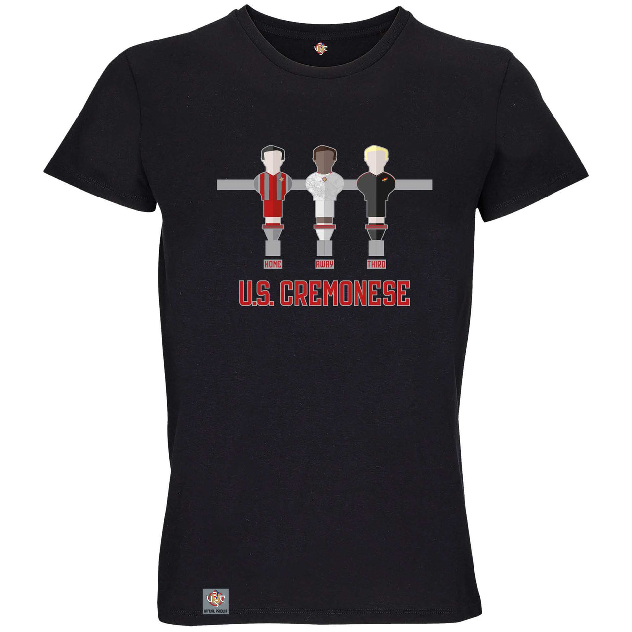 U.S. CREMONESE t-shirt nera Calciobalilla