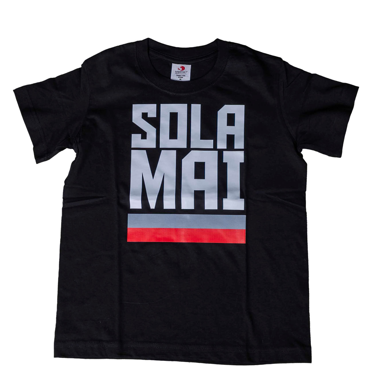 U.S. CREMONESE t-shirt nera "SOLA MAI" JUNIOR