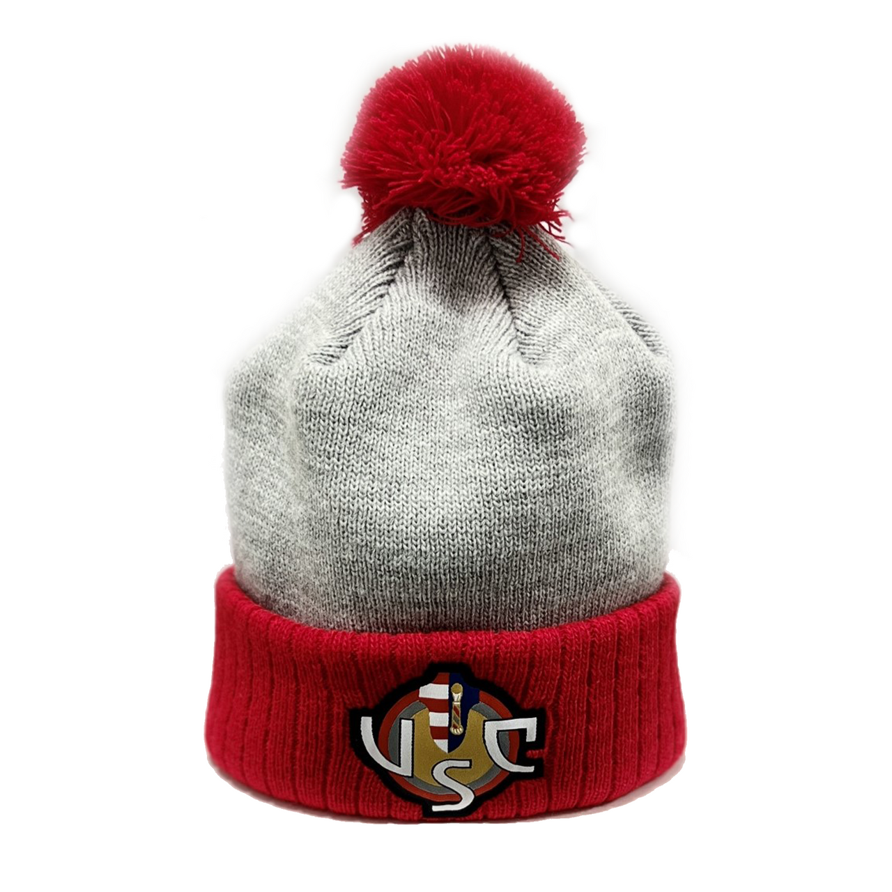 US Cremonese grey-red hat with pom pom