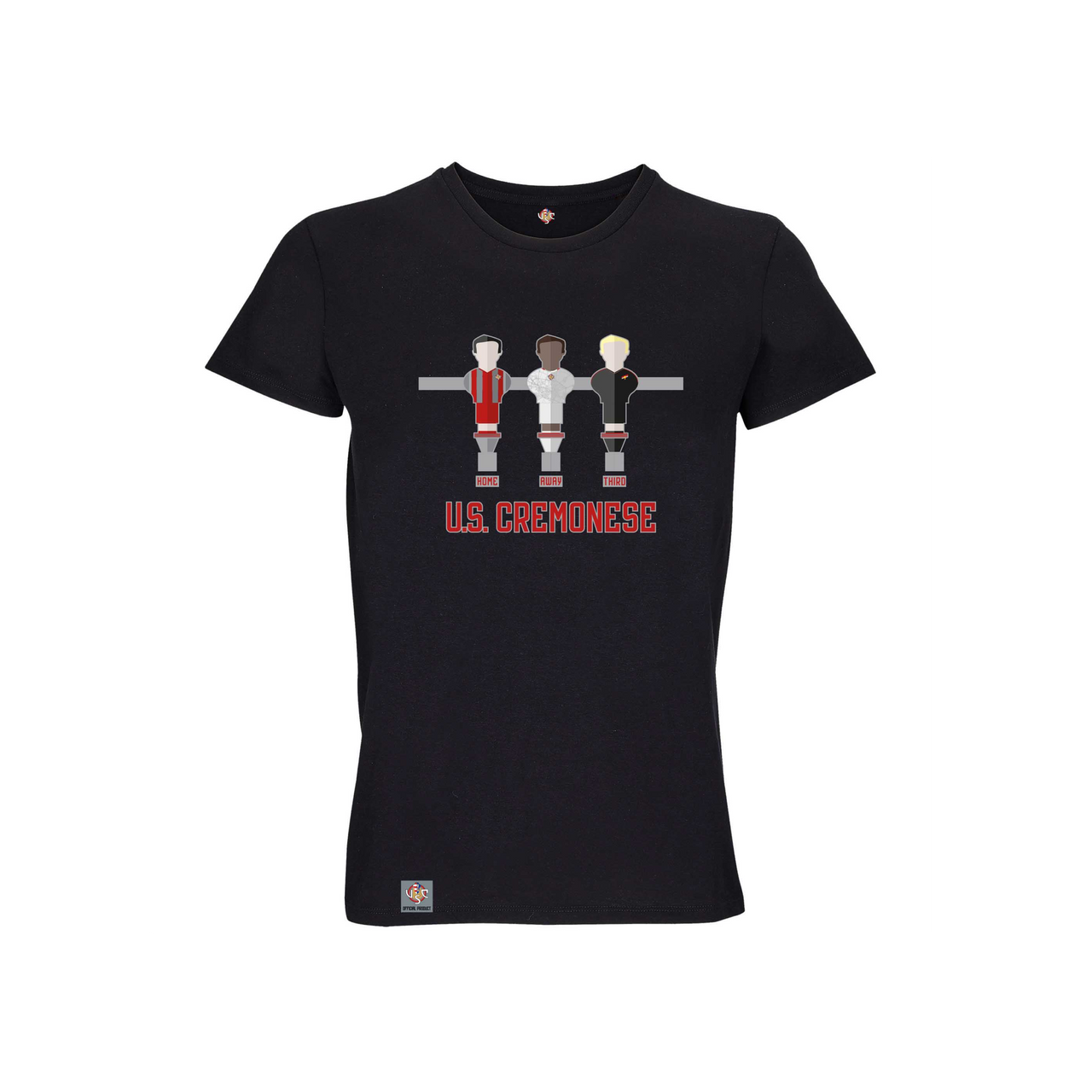 U.S. CREMONESE t-shirt nera Calciobalilla KIDS