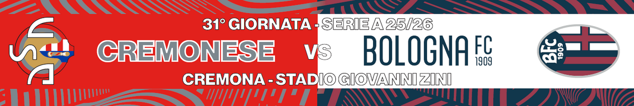 Match scarf CREMONESE - BOLOGNA limited edition