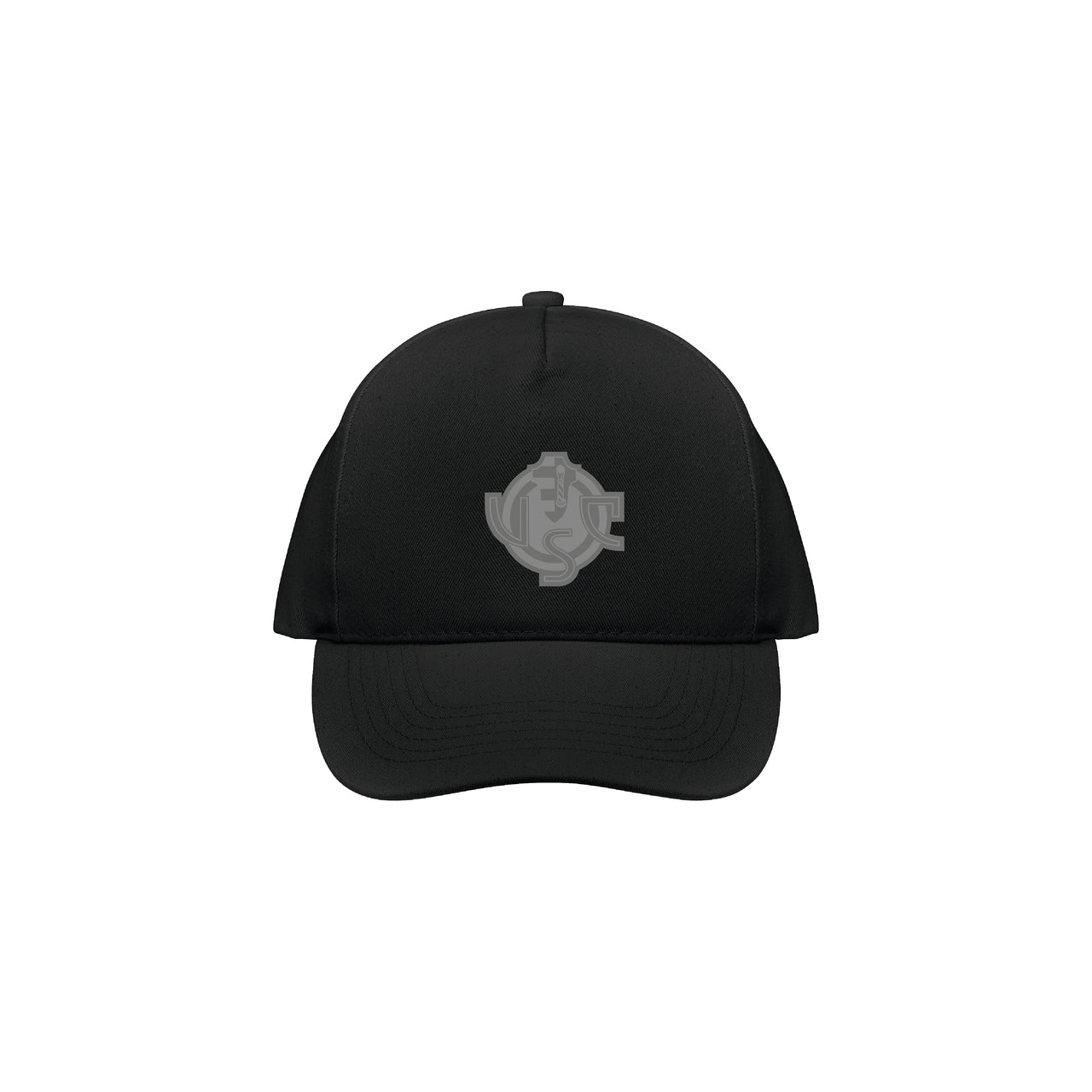 Cappellino nero con logo argento