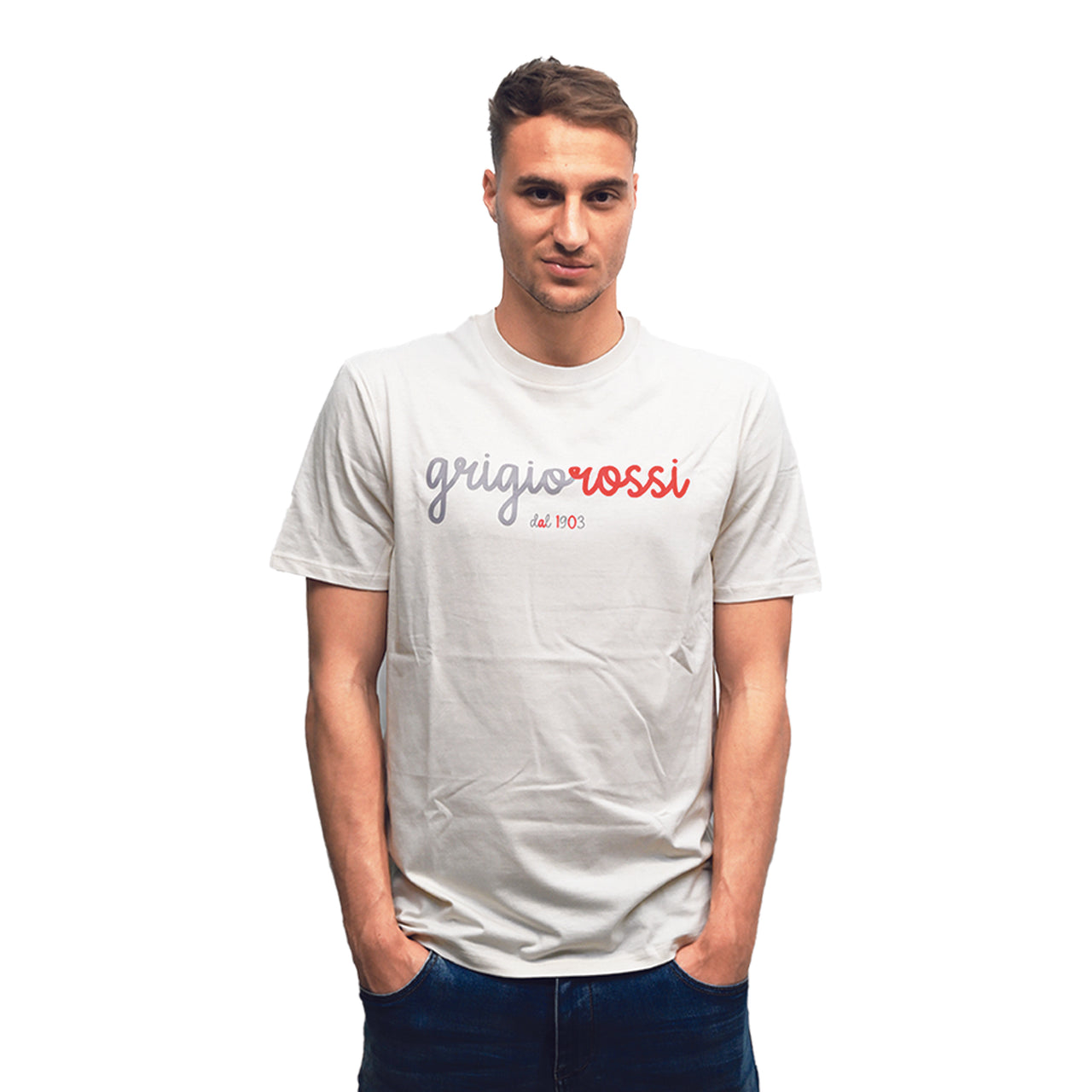 T-Shirt Grigiorossi dal 1903 panna