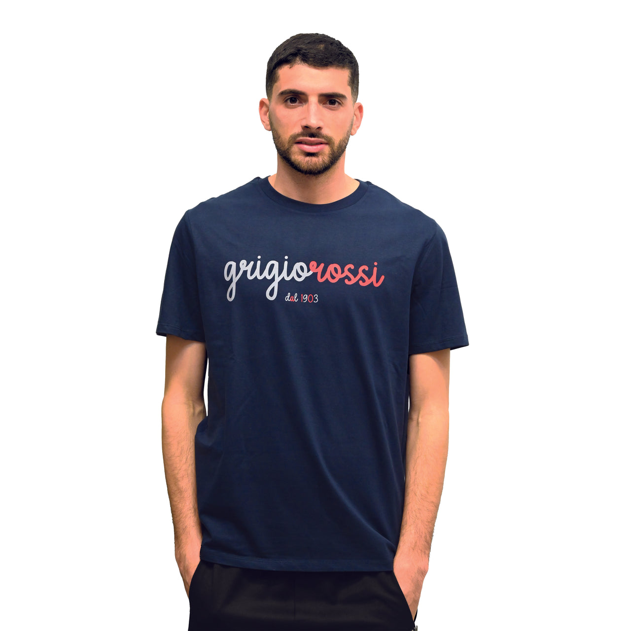 T-Shirt Grigiorossi dal 1903 blu