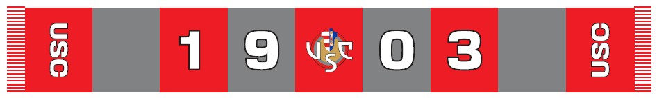 Sciarpa raso CREMONESE 1903