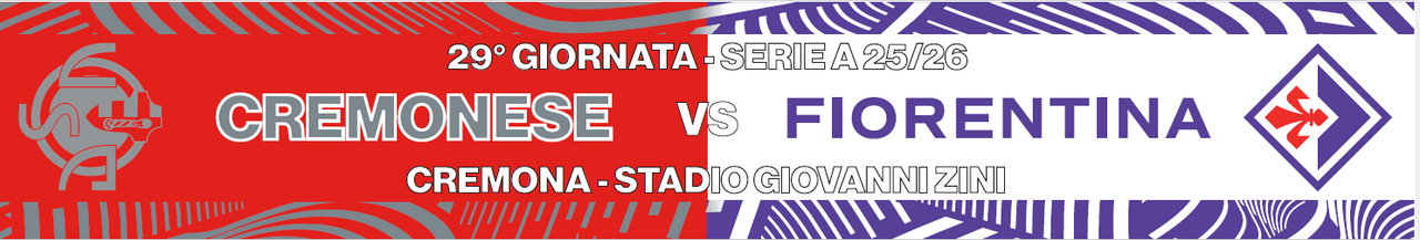 Match scarf CREMONESE - FIORENTINA limited edition