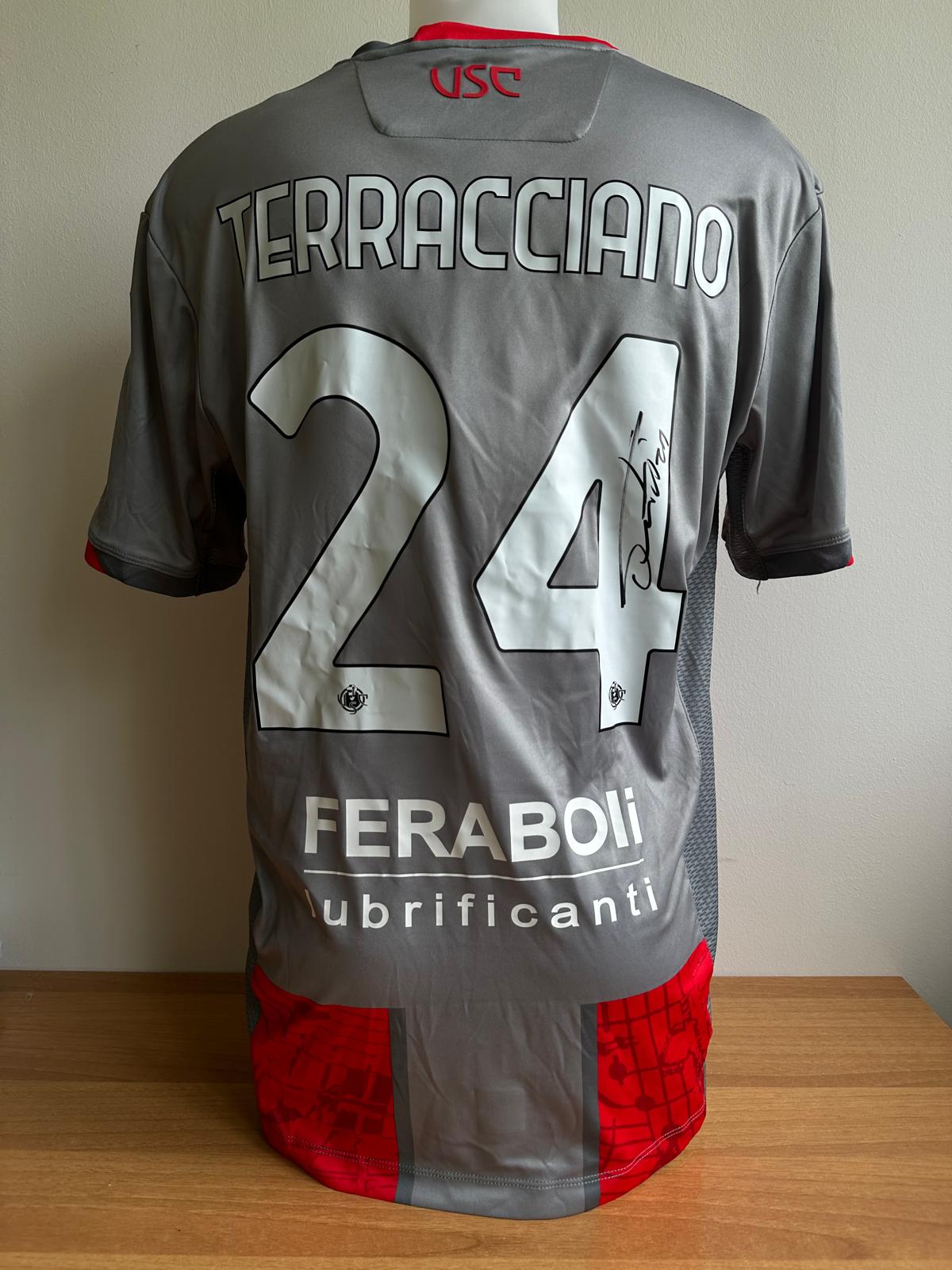 Maglia Match Worn Cremonese-Pisa indossata con firma - TERRACCIANO (L)