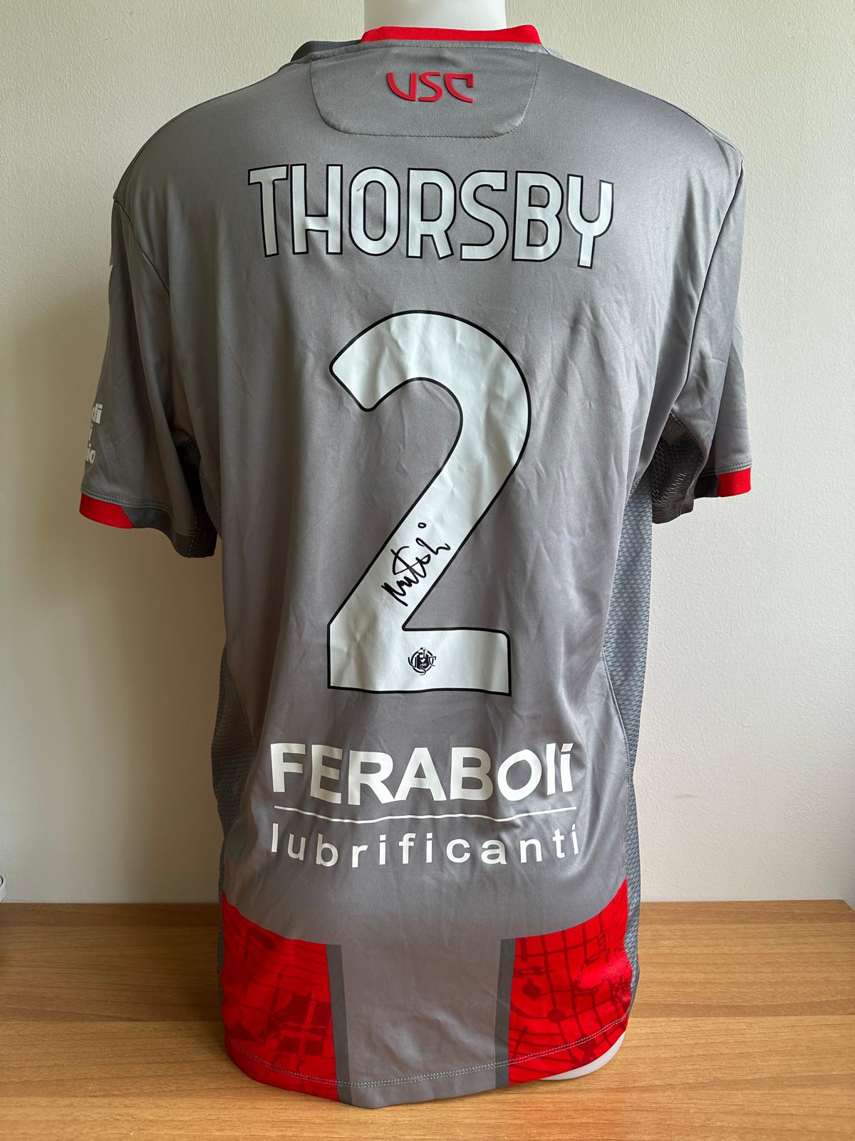 Maglia Match Worn Cremonese-Pisa indossata con firma - THORSBY (L)