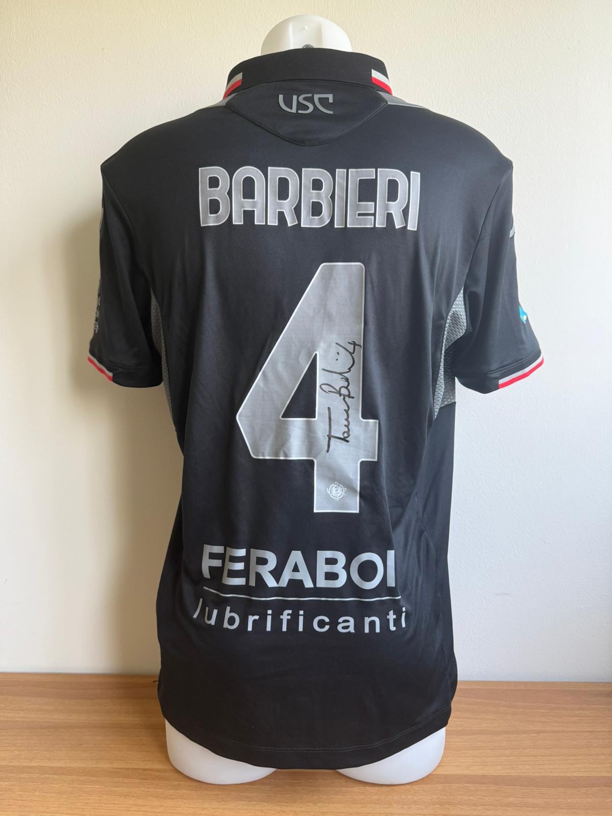 Maglia Match Worn Lecce - Cremonese indossata con firma - BARBIERI (M)