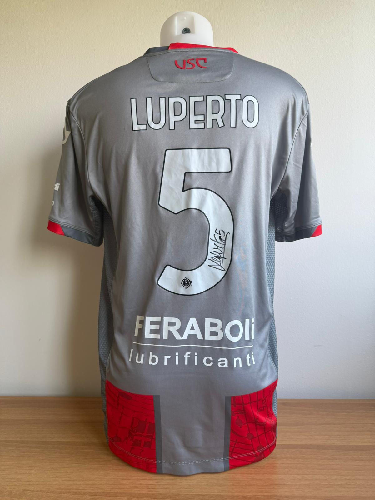 Maglia Match Worn Cremonese-Milan indossata con firma - LUPERTO (L)
