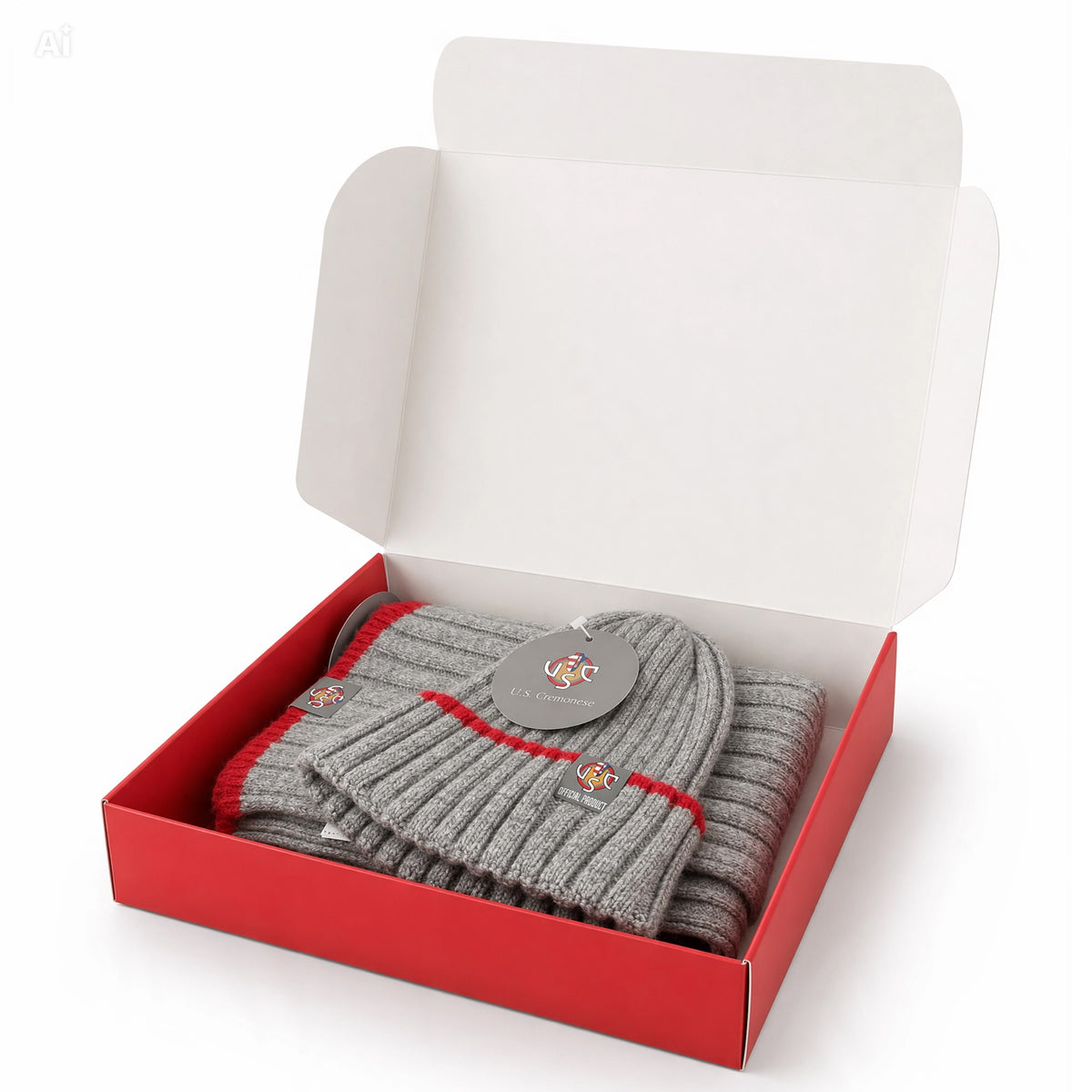Box regalo sciarpa e cuffia