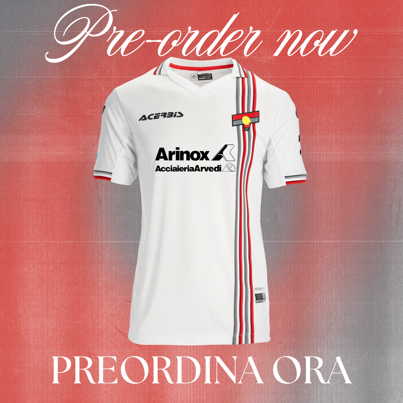 Us Cremonese Maglia Away 25/26 PRE-ORDER  SPEDIZIONE DA META' OTTOBRE A FINE OTTOBRE / SHIPPING FROM MID-OCTOBER TO THE END OF OCTOBER