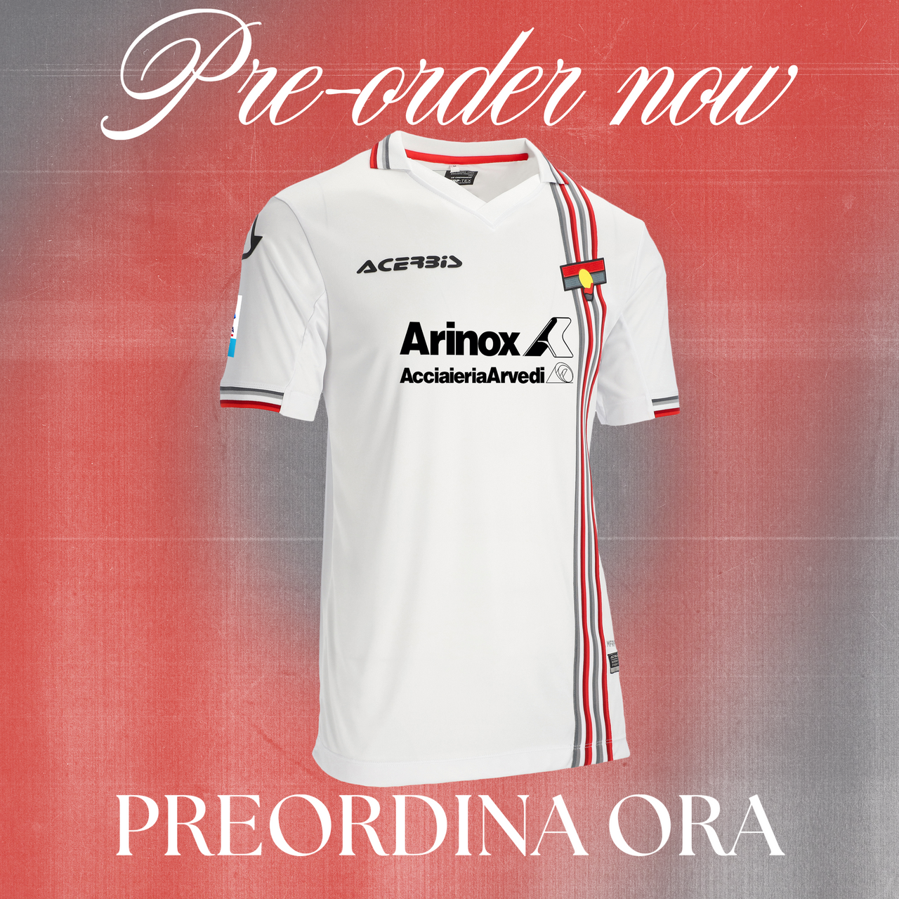 Us Cremonese Maglia Away 25/26 PRE-ORDER  SPEDIZIONE DA META' OTTOBRE A FINE OTTOBRE / SHIPPING FROM MID-OCTOBER TO THE END OF OCTOBER