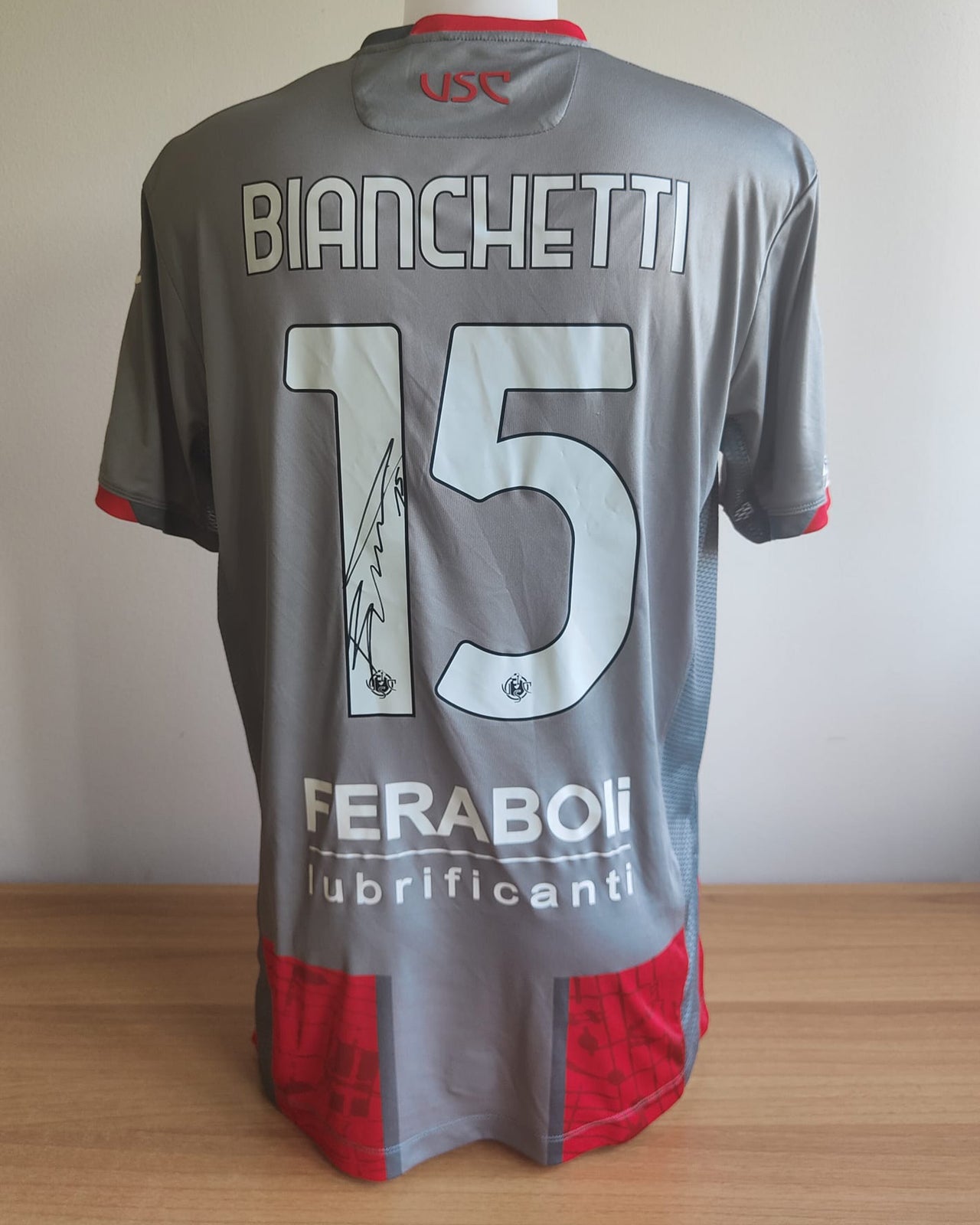 Maglia Match Worn Parma-Cremonese indossata con firma - BIANCHETTI (L)