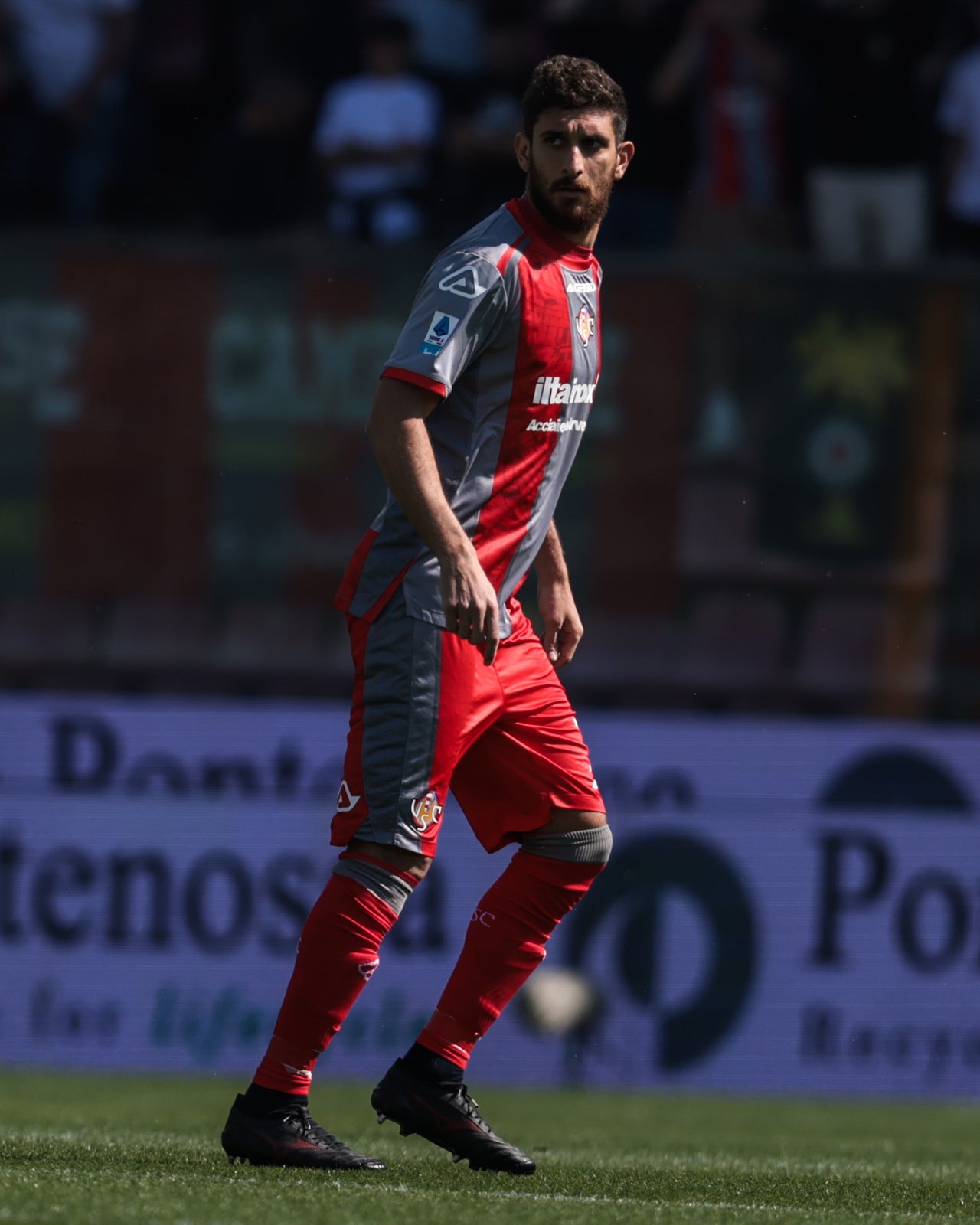 Maglia Match Worn Cremonese-Bologna indossata con firma - BIANCHETTI 15 (L)