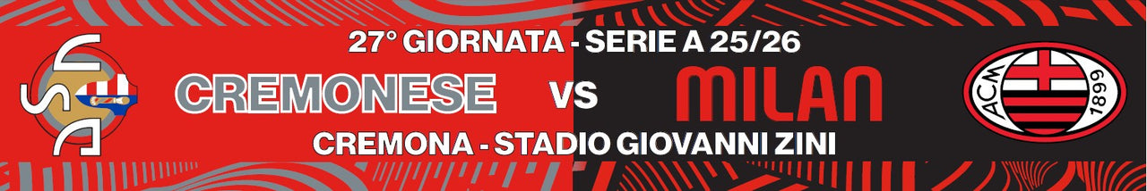 Match scarf CREMONESE - MILAN limited edition