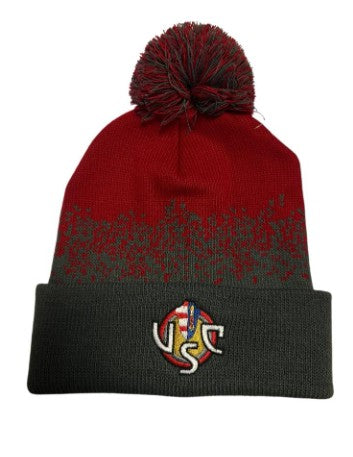 US Cremonese grey-red hat with pom pom
