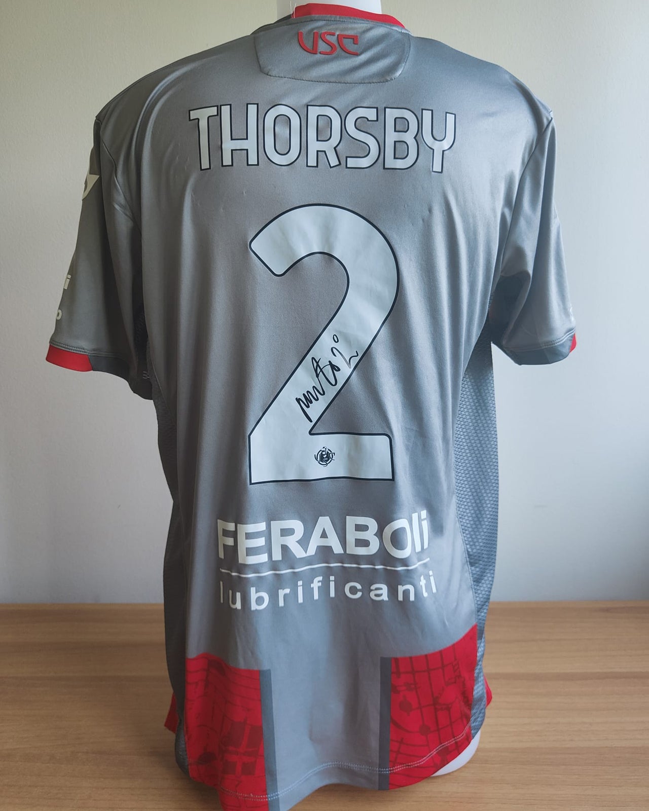 Maglia Match Worn Parma-Cremonese indossata con firma - THORSBY (L)